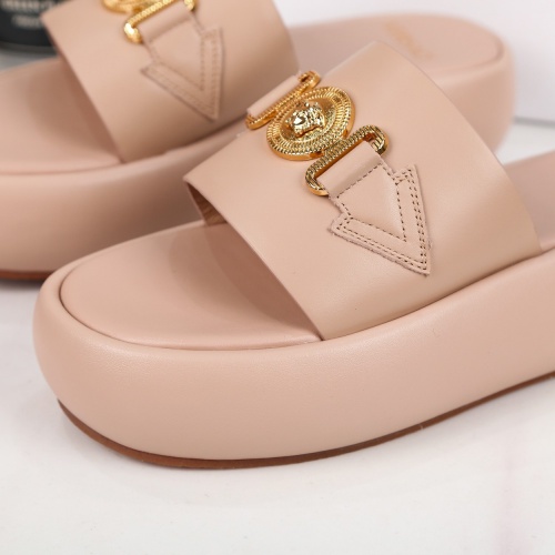 Replica Versace Slippers For Women #989593 $82.00 USD for Wholesale