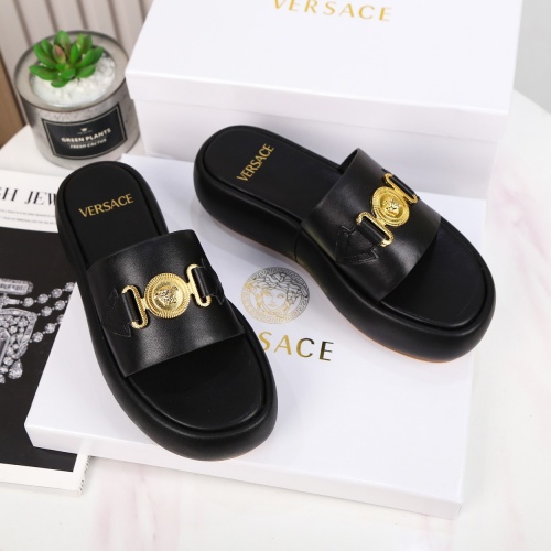 Versace Slippers For Women #989596 $82.00 USD, Wholesale Replica Versace Slippers