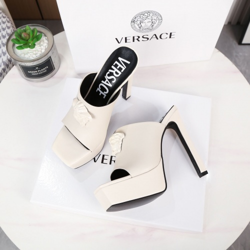 Replica Versace Slippers For Women #989608 $88.00 USD for Wholesale