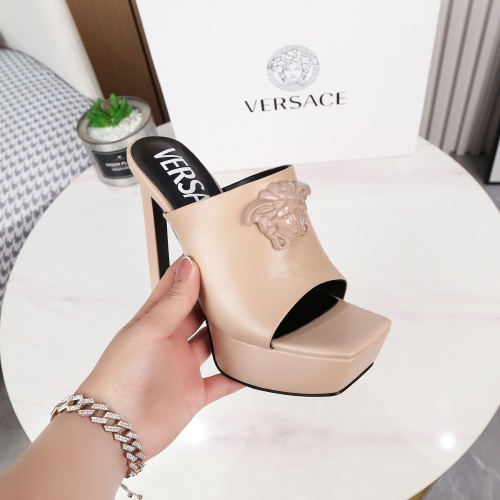 Replica Versace Slippers For Women #989609 $88.00 USD for Wholesale