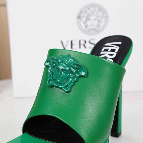 Replica Versace Slippers For Women #989611 $88.00 USD for Wholesale