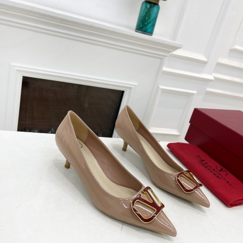 Replica Valentino High-Heeled Shoes For Women #989671 $82.00 USD for Wholesale