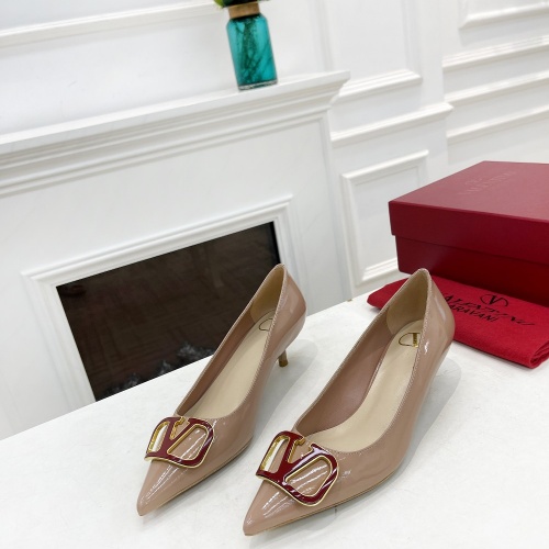 Replica Valentino High-Heeled Shoes For Women #989671 $82.00 USD for Wholesale