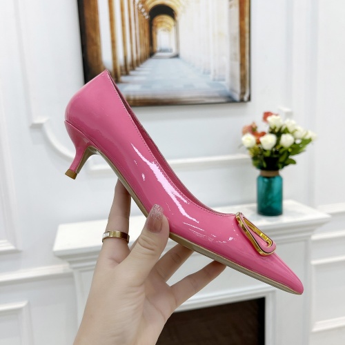 Replica Valentino High-Heeled Shoes For Women #989672 $82.00 USD for Wholesale