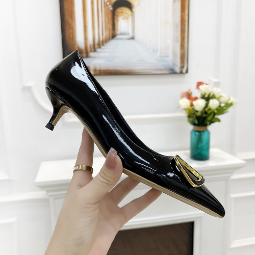 Replica Valentino High-Heeled Shoes For Women #989673 $82.00 USD for Wholesale