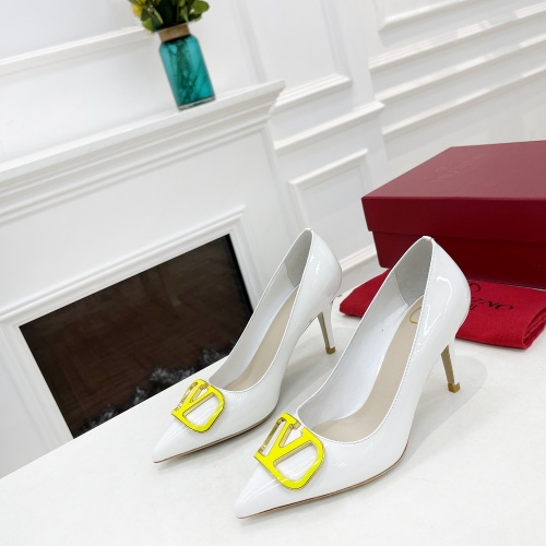 Replica Valentino High-Heeled Shoes For Women #989681 $82.00 USD for Wholesale
