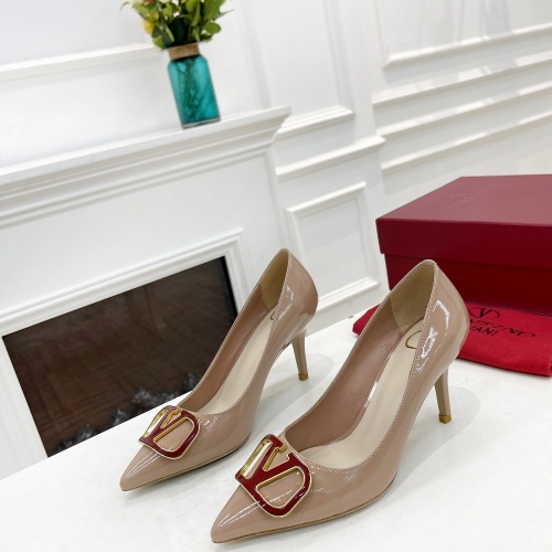 Replica Valentino High-Heeled Shoes For Women #989682 $82.00 USD for Wholesale