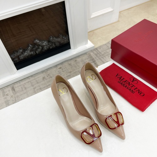 Replica Valentino High-Heeled Shoes For Women #989682 $82.00 USD for Wholesale
