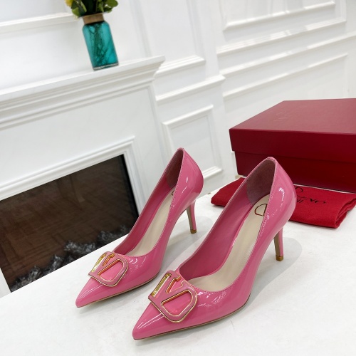 Replica Valentino High-Heeled Shoes For Women #989683 $82.00 USD for Wholesale