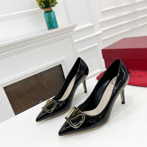 Replica Valentino High-Heeled Shoes For Women #989684 $82.00 USD for Wholesale