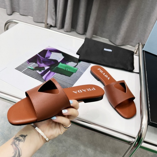 Replica Prada Slippers For Women #989719 $68.00 USD for Wholesale