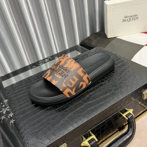 Replica Alexander McQueen Slippers For Men #989862 $48.00 USD for Wholesale