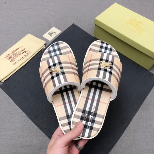 Replica Burberry Slippers For Men #989971 $48.00 USD for Wholesale