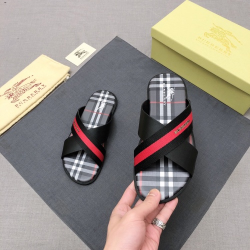 Replica Burberry Slippers For Men #989980 $48.00 USD for Wholesale
