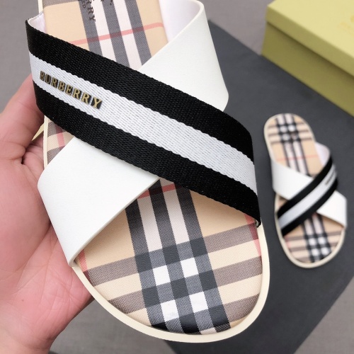 Replica Burberry Slippers For Men #989981 $48.00 USD for Wholesale