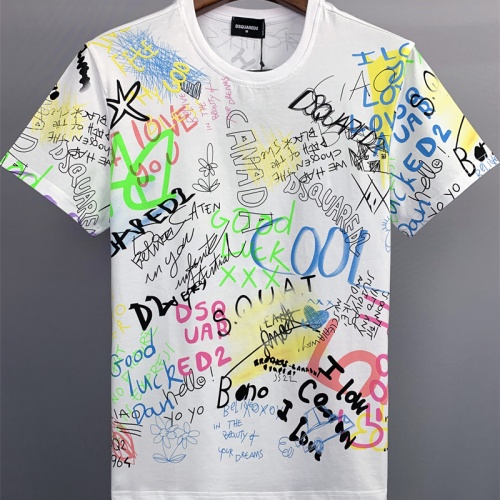 Dsquared T-Shirts Short Sleeved For Men #990140 $25.00 USD, Wholesale Replica Dsquared T-Shirts