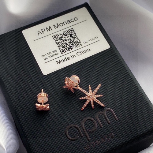 Replica apm Monaco Earrings For Women #990966 $32.00 USD for Wholesale