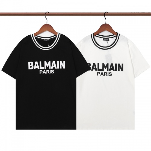 Replica Balmain T-Shirts Short Sleeved For Unisex #991503 $32.00 USD for Wholesale