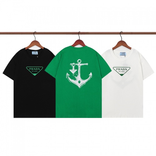 Replica Prada T-Shirts Short Sleeved For Unisex #991517 $32.00 USD for Wholesale