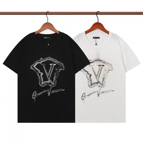 Replica Versace T-Shirts Short Sleeved For Unisex #991523 $29.00 USD for Wholesale