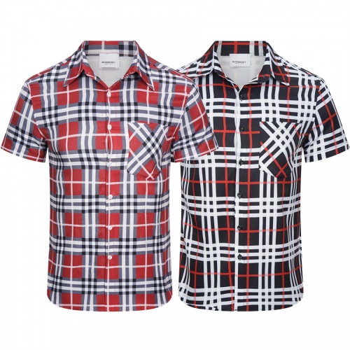 Replica Burberry Shirts Short Sleeved For Men #991622 $36.00 USD for Wholesale