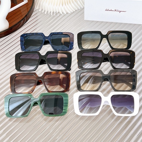 Replica Salvatore Ferragamo AAA Quality Sunglasses #991624 $60.00 USD for Wholesale