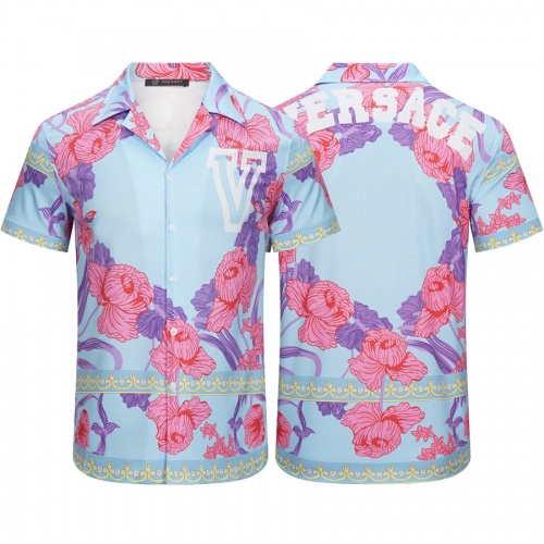 Replica Versace Shirts Short Sleeved For Men #991643 $36.00 USD for Wholesale