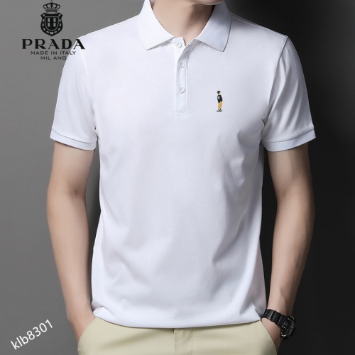Replica Prada T-Shirts Short Sleeved For Men #991814 $34.00 USD for Wholesale