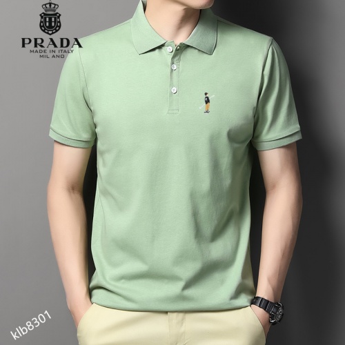 Replica Prada T-Shirts Short Sleeved For Men #991815 $34.00 USD for Wholesale