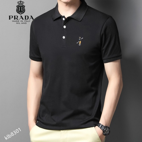 Replica Prada T-Shirts Short Sleeved For Men #991817 $34.00 USD for Wholesale