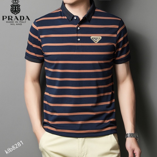 Replica Prada T-Shirts Short Sleeved For Men #991820 $34.00 USD for Wholesale