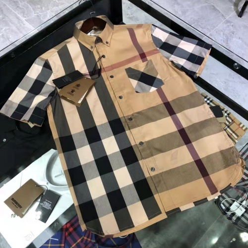Burberry Shirts Short Sleeved For Men #991908 $64.00 USD, Wholesale Replica Burberry Shirts