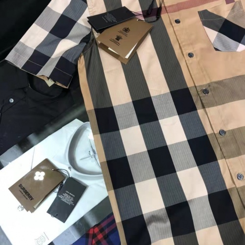Replica Burberry Shirts Short Sleeved For Men #991908 $64.00 USD for Wholesale