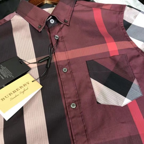 Replica Burberry Shirts Short Sleeved For Men #991913 $64.00 USD for Wholesale