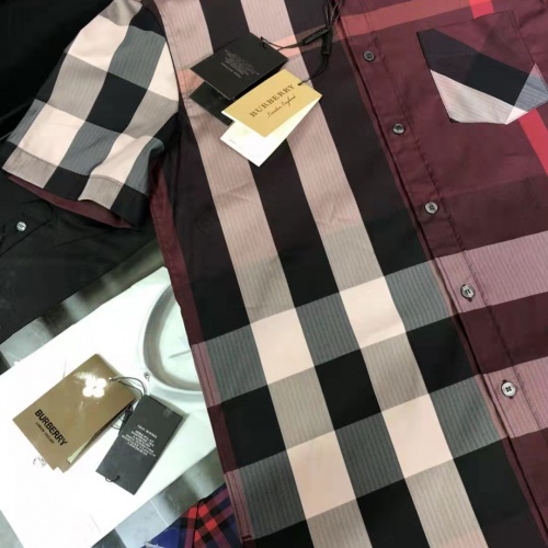 Replica Burberry Shirts Short Sleeved For Men #991913 $64.00 USD for Wholesale