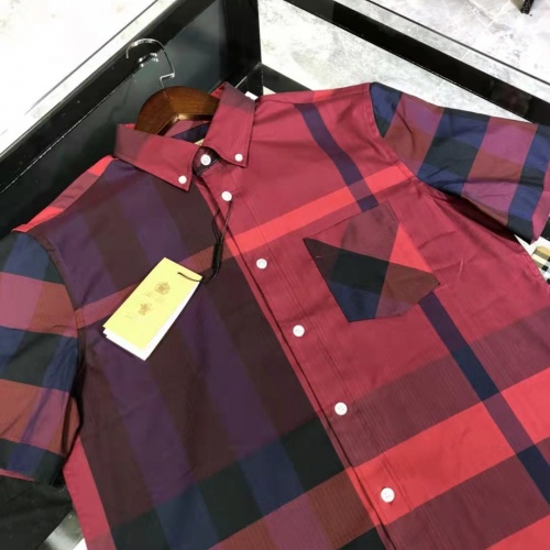 Replica Burberry Shirts Short Sleeved For Men #991914 $64.00 USD for Wholesale