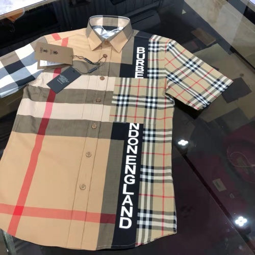 Replica Burberry Shirts Short Sleeved For Men #991915 $64.00 USD for Wholesale
