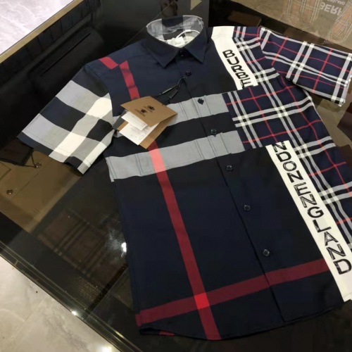 Replica Burberry Shirts Short Sleeved For Men #991917 $64.00 USD for Wholesale