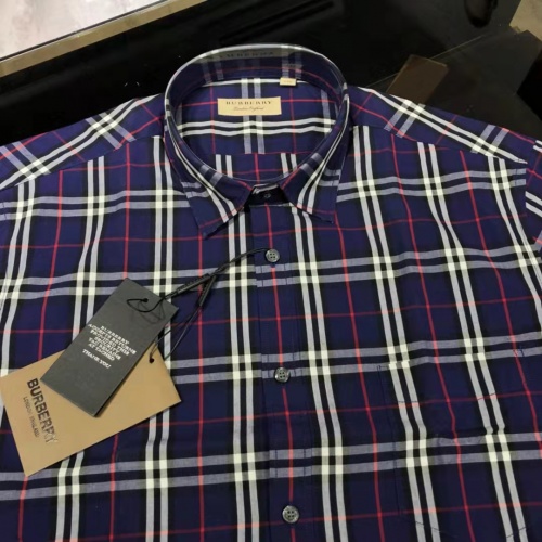 Replica Burberry Shirts Short Sleeved For Men #991924 $64.00 USD for Wholesale