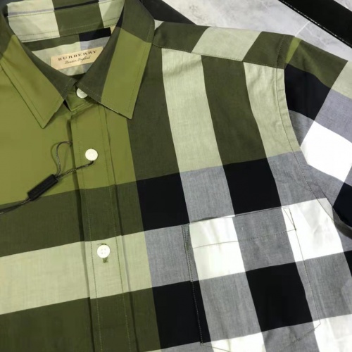 Replica Burberry Shirts Short Sleeved For Men #991968 $64.00 USD for Wholesale