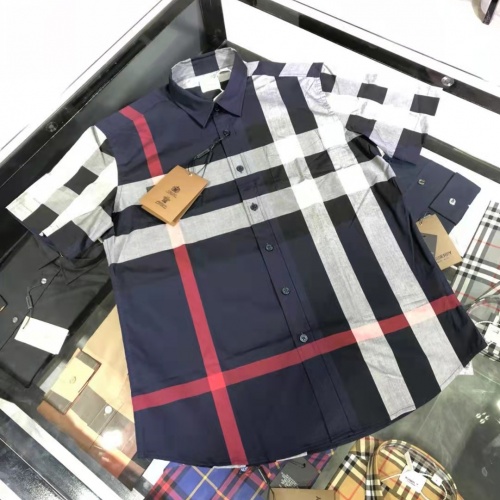Burberry Shirts Short Sleeved For Men #991973 $64.00 USD, Wholesale Replica Burberry Shirts