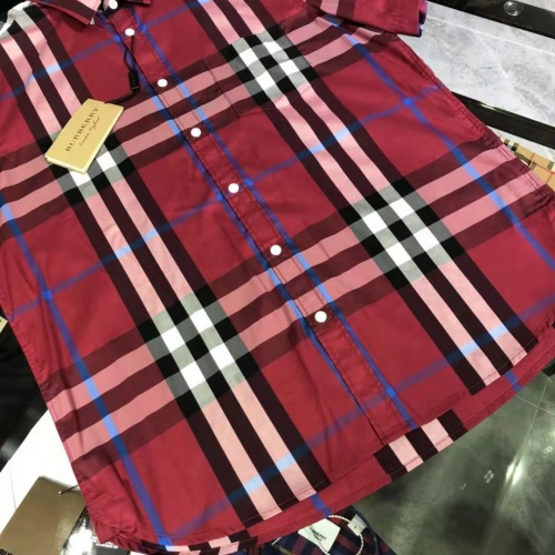 Replica Burberry Shirts Short Sleeved For Men #991976 $64.00 USD for Wholesale