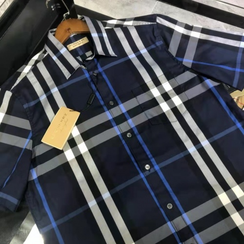 Replica Burberry Shirts Short Sleeved For Men #991979 $64.00 USD for Wholesale