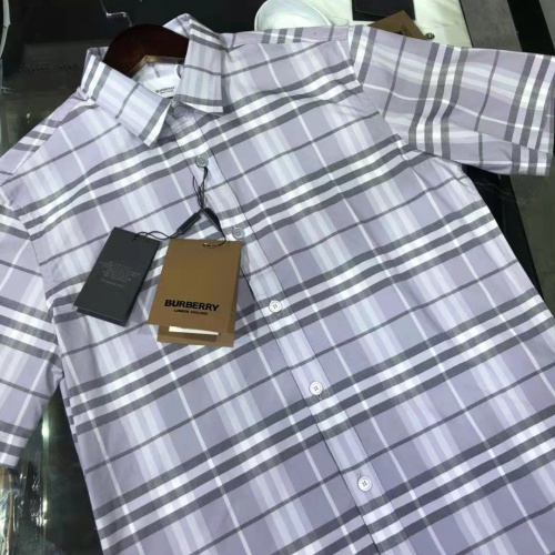 Replica Burberry Shirts Short Sleeved For Men #991981 $64.00 USD for Wholesale