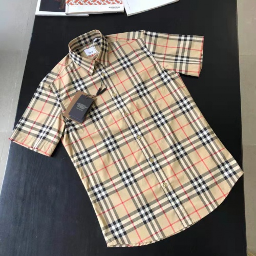 Burberry Shirts Short Sleeved For Men #991984 $64.00 USD, Wholesale Replica Burberry Shirts