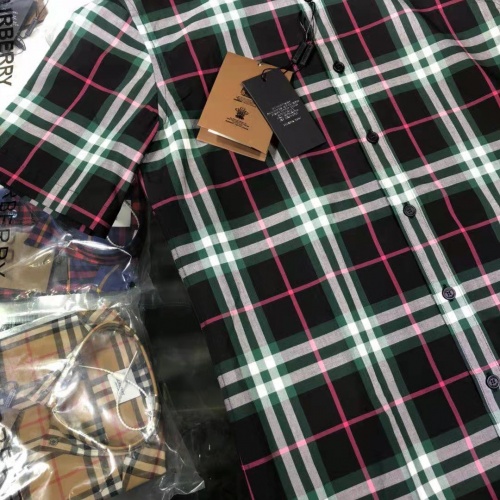 Replica Burberry Shirts Short Sleeved For Men #991989 $64.00 USD for Wholesale