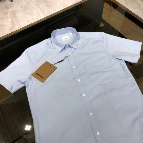 Replica Burberry Shirts Short Sleeved For Men #992015 $64.00 USD for Wholesale
