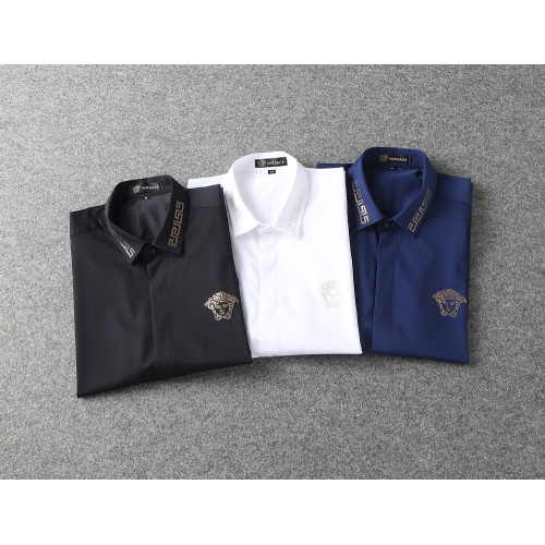 Replica Versace Shirts Long Sleeved For Men #992075 $40.00 USD for Wholesale