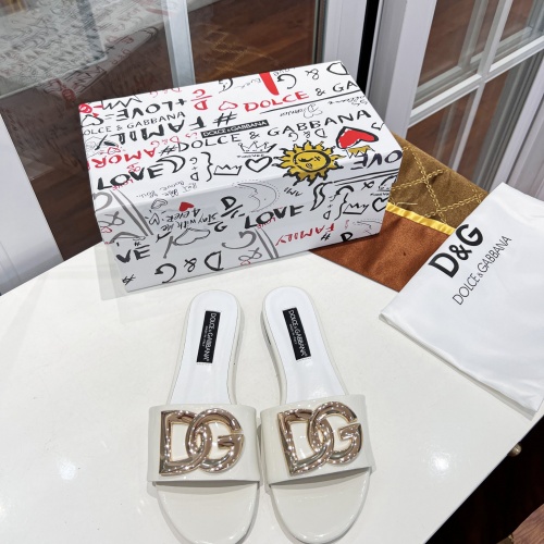 Dolce &amp; Gabbana D&amp;G Slippers For Women #992630 $80.00 USD, Wholesale Replica Dolce &amp; Gabbana D&amp;G Slippers