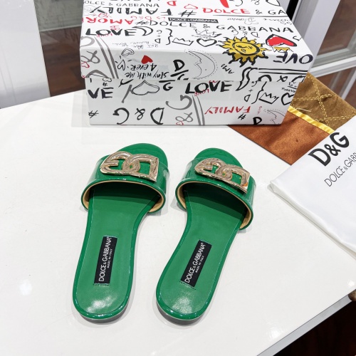 Replica Dolce & Gabbana D&G Slippers For Women #992634 $80.00 USD for Wholesale